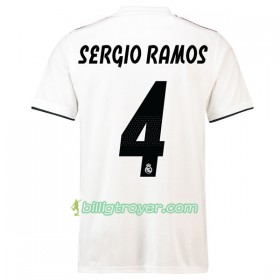 Billige Fotballdrakter Real Madrid Sergio Ramos 4 Hjemmedraktsett 2018/19 Kortermet